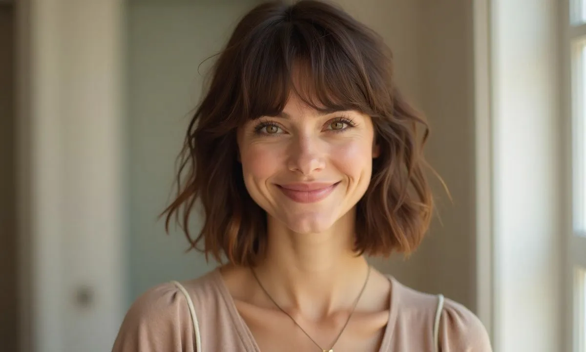 bob with curtain bangs 2026 - The bob trend you’ll see everywhere in 2026: soft curtain bangs + relaxed edges