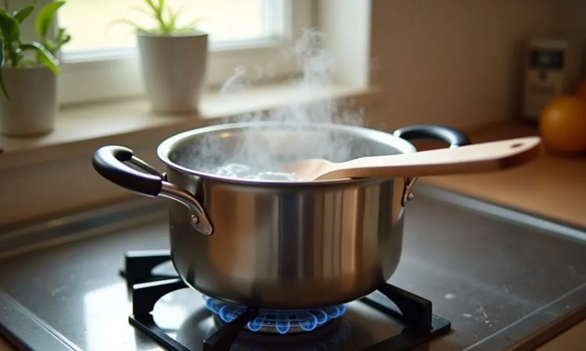 wooden spoon boiling pot hack - Put a wooden spoon across your boiling pot – the forgotten hack that saves gas and preve...