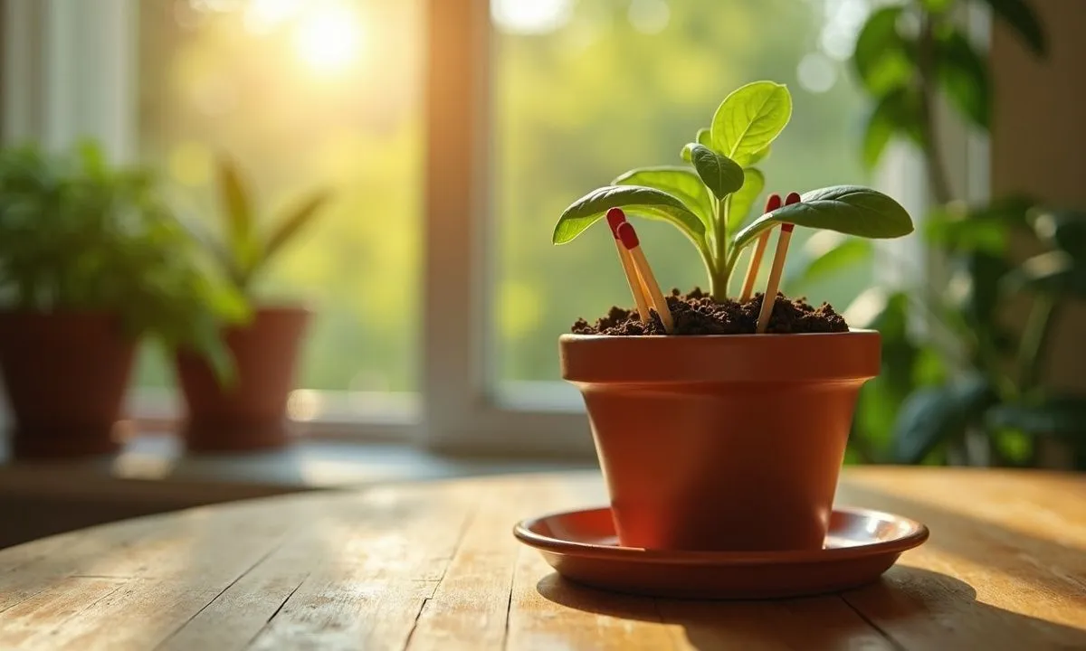 matches in plant soil trick - Stick matches in your plant soil – the old gardener secret almost nobody talks about