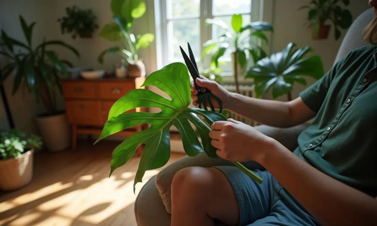 trim monstera leaves - How to trim a monstera without ruining its iconic leaf shape